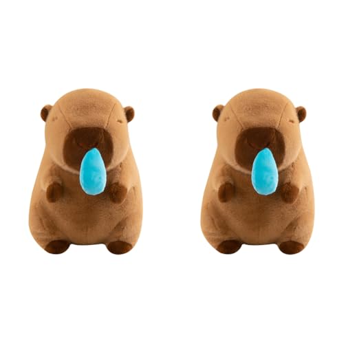 JUCHRZEY Cartoon-Spuckblase, Capybara-Kissen, niedliches weiches Kissen, Sofakissen, Kissen (23 cm) von JUCHRZEY