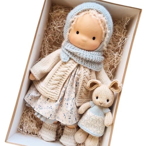 JUCHRZEY Einzigartiges Geschenk, schlafendes Kuschelkumpel-Puppenspielzeug, Sammelspielzeug, Mini-Weihnachts-Daumenpuppen, Festliche Dekoration, Cartoon-Plüschspielzeug for Jungen und Mädche von JUCHRZEY