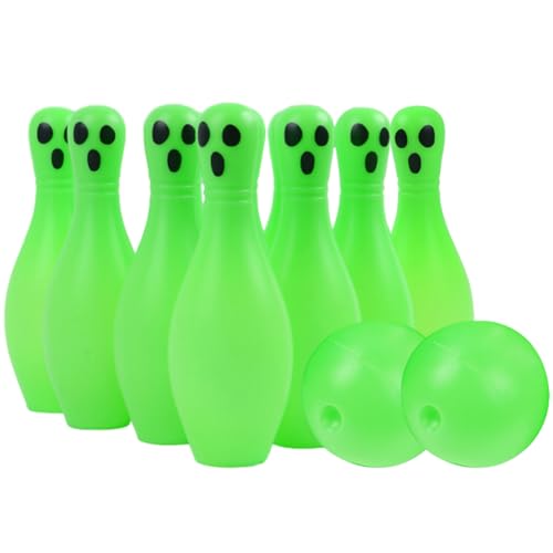 JUCHRZEY Halloween Noctilucent Ghost Bowling-Spielzeug, leuchtet im Dunkeln, Festival-Thema, interaktives Bowling-Spielzeug-Spiel für Jungen und Mädchen von JUCHRZEY