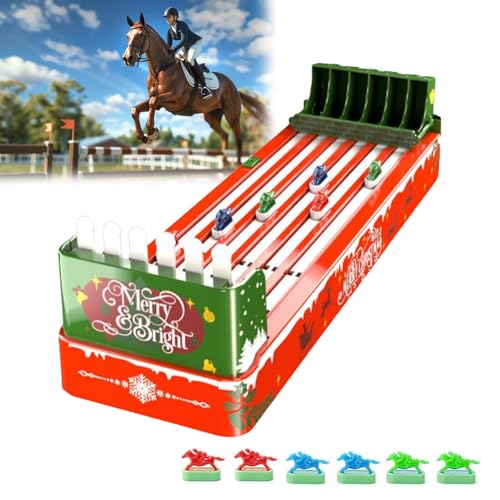 JUCHRZEY Horse Racing Table Game Pferderennen Spiel Elektrisch interaktives Tischfußballspiel for Family Party Night Childrens Day Birthday Gift for Kids von JUCHRZEY