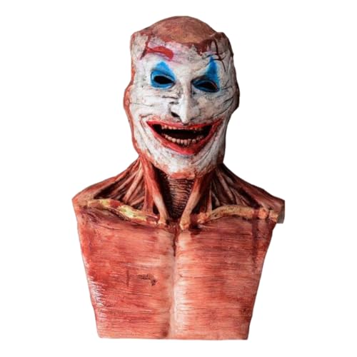 JUCHRZEY Joker Doppelte abziehbare Halloween-Maske, magnetische Halloween-Horror-Cosplay-Kostüm-Requisiten, Joker-Doppelschicht-zerrissene Maske für Halloween-Kostüme, Party-Dekoration von JUCHRZEY