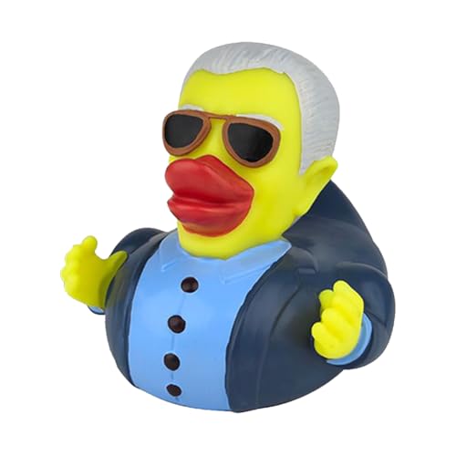 JUCHRZEY Neuheit Trump Rubber Duck Squeak Bath Duck Trump Merchandise Rubber Duckies Lustiges Entenspielzeug für Kinder, Geschenk, Geburtstage, Babypartys, Badezeit von JUCHRZEY