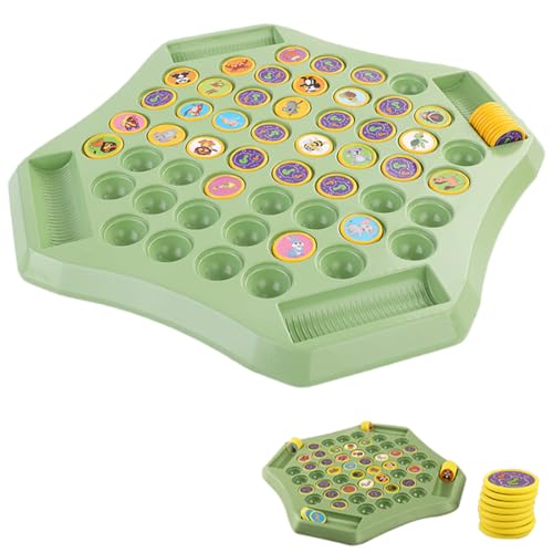 JUCHRZEY Tier-Flip-Schach-Brettspiel, Tier-Flip-Schach, kognitives Gedächtnis-Brettspiel für Kindergarten-Sammelaktivitäten von JUCHRZEY