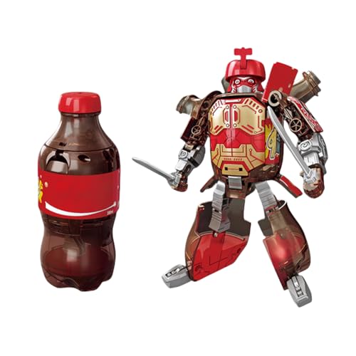 JUCHRZEY Verwandelnder Roboter, Actionfigur, Verformungsflasche, Mecha, Lernspielzeug für Kinder, Jungen und Mädchen von JUCHRZEY