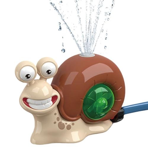 JUCHRZEY Wassersprinkler mit Cartoon-Schnecke, Sommer-Wasserspiel for Kinder, Wasserspielzeug (Braun A) von JUCHRZEY