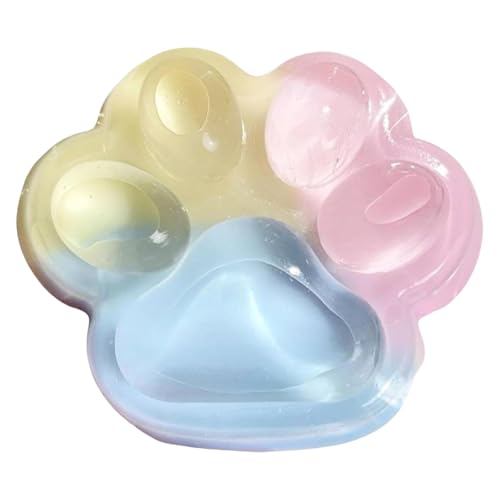 Juchrzey Cat Paw Squeeze Spielzeug Kawaii süßer langsamer Abpressung Dekompression Spielzeug Stress Relief Zappel Spielzeug Pinch Spielzeug for Kinderparty Gefälligkeiten Goodie Bag Stuffs S von JUCHRZEY