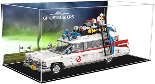 JUCYJULY Acryl Vitrine für 10274 Ghostbusters Ecto-1 Auto, Acrylic Display Case Schaukasten Staubdicht Showcase Box (55 x 25 x 25CM) (3mm) von JUCYJULY