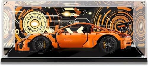 JUCYJULY Acryl Vitrine für 42056 Technic Porsche 911 GT3 RS, Acrylic Display Case Schaukasten Staubdicht Showcase Box (Nicht Enthalten Modellbausatz) (3MM) von JUCYJULY