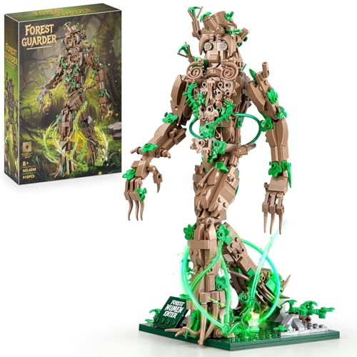 JUCYJULY Finger Rock Ent Baumenschen Bausteine, 918 Klemmbausteine Forest Mumen Enter Bausatz, Lord The Magic Rings-Treant Ent Modellbausatz, MOC Spielzeug Geschenk für Erwachsene Kinder von JUCYJULY