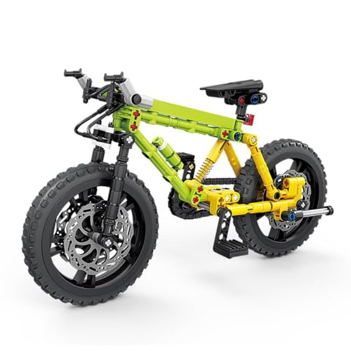 JUCYJULY Technik Fahrrad Bausteine für JANT, 220 Klemmbausteine Technik Mountainbike Motorrad Bausatz, MOC Supermotorrad Modellbausatz Superbike Spielzeug Geschenk von JUCYJULY