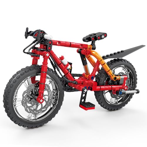 JUCYJULY Technik Fahrrad Bausteine für MELIDA, 212 Klemmbausteine Technik Mountainbike Motorrad Bausatz, MOC Supermotorrad Modellbausatz Superbike Spielzeug Geschenk von JUCYJULY