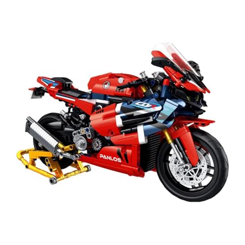 JUCYJULY Technik Motorrad Bausteine für Honda CBR, 1017 Klemmbausteine Technik Supermotorrad Modellbausatz, MOC Rennen Motorrad Modell Bausatz Superbike Spielzeug Geschenk von JUCYJULY