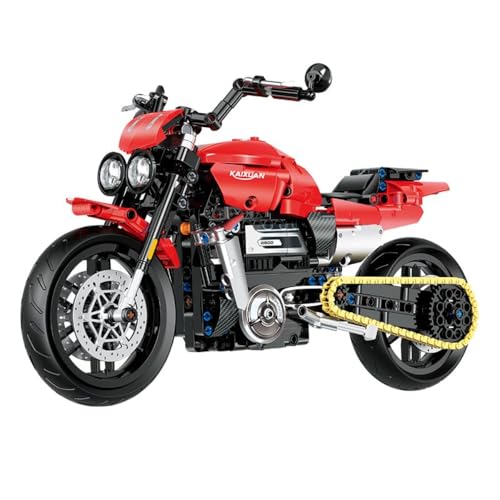 JUCYJULY Technik Motorrad Bausteine für Triumph Rocket 3 Strom R, 578 Klemmbausteine Technik Rennen Motorrad Bausatz, MOC Supermotorrad Modellbausatz Superbike Spielzeug Geschenk von JUCYJULY