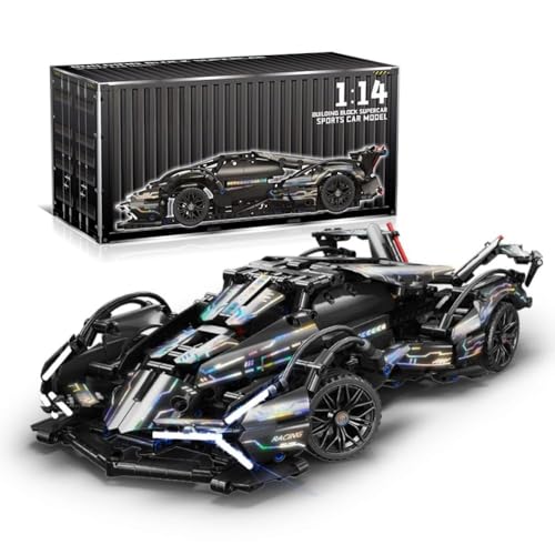 JUCYJULY Technik Sportwagen Bausteine Set für Lambo, 1148 Klemmbausteine Auto Bausatz Supersportwagen Modellbausatz, MOC Car Rennwagen Modellauto Spielzeug Geschenk Erwachsene Kinder von JUCYJULY