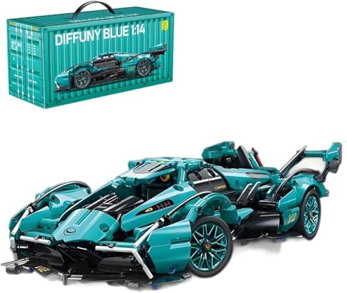 JUCYJULY Technik Sportwagen Bausteine Set für Lambo, 1280 Klemmbausteine Auto Bausatz Supersportwagen Modellbausatz, MOC Car Rennwagen Modellauto Spielzeug Geschenk Erwachsene Kinder (89111) von JUCYJULY