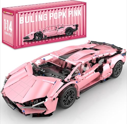 JUCYJULY Technik Sportwagen Bausteine Set für Lambo, 1299 Klemmbausteine Auto Bausatz Supersportwagen Modellbausatz, MOC Car Rennwagen Modellauto Spielzeug Geschenk Erwachsene Kinder von JUCYJULY