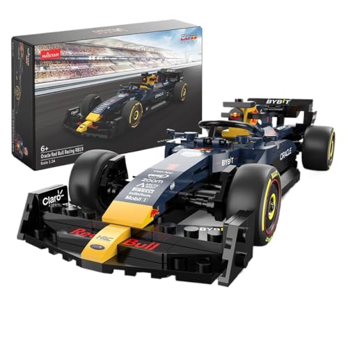 Technik Sportwagen Bausteine Set für Red Bull F1 RB19 Formula Block Car, 333 Klemmbausteine Auto Bausatz Supersportwagen Modellbausatz, MOC Car Rennwagen Modellauto Spielzeug Erwachsene Kinder von JUCYJULY