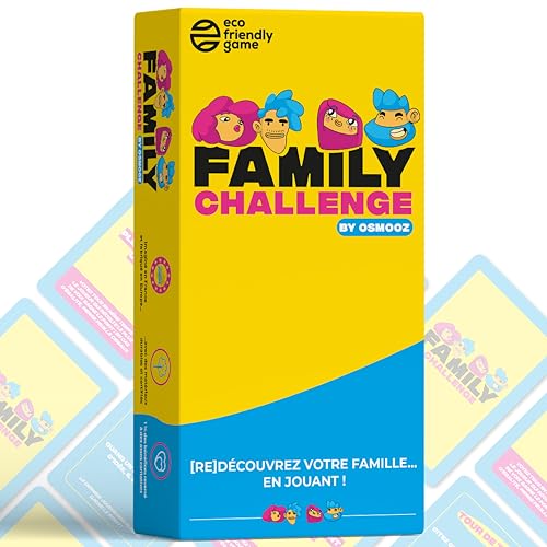 Family Challenge - Jeux de société Famille - Questions et Défis Amusants Pour Enfants et Adultes - Jeu de Cartes dès 8 Ans by Osmooz von ATM Gaming