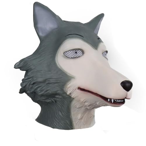 JUELIN Beastars Legoshis Cosplay Masken Halloween Maske Karneval Ostern Maske für Halloween Party Requisiten von JUELIN