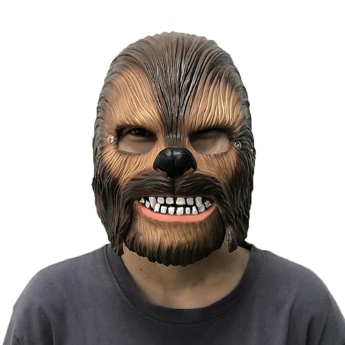 JUELIN Chewbaccas Cosplay Masken Halloween Maske Karneval Ostern Maske für Halloween Party Requisiten von JUELIN