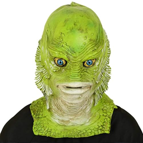 JUELIN Greens Fishs Monsters Cosplay Masken Halloween Maske Karneval Ostern Maske für Halloween Party Requisiten von JUELIN