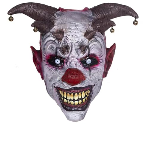 JUELIN Horror Bell Clown Cosplay Masken Halloween Maske Karneval Ostern Maske für Halloween Party Requisiten von JUELIN