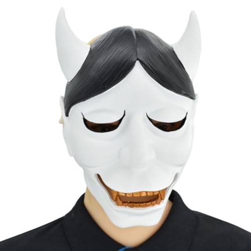 JUELIN Horror White Fox Cosplay Masken Halloween Maske Karneval Ostern Maske für Halloween Party Requisiten von JUELIN