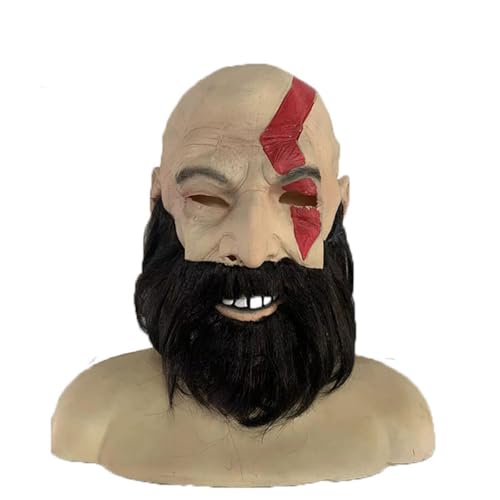 JUELIN Kratos Cosplay Masken Halloween Maske Karneval Ostern Maske für Halloween Party Requisiten von JUELIN