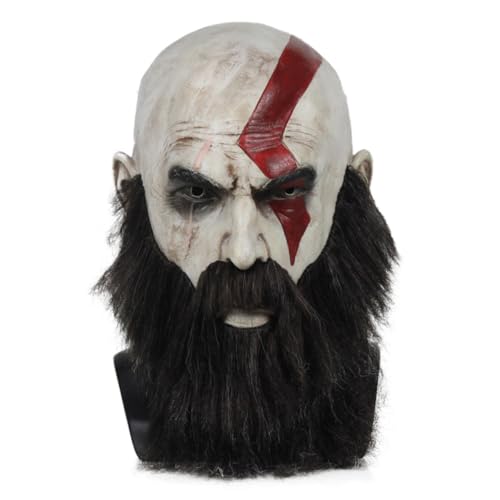 JUELIN Kratos Cosplay Masken Halloween Maske Karneval Ostern Maske für Halloween Party Requisiten von JUELIN