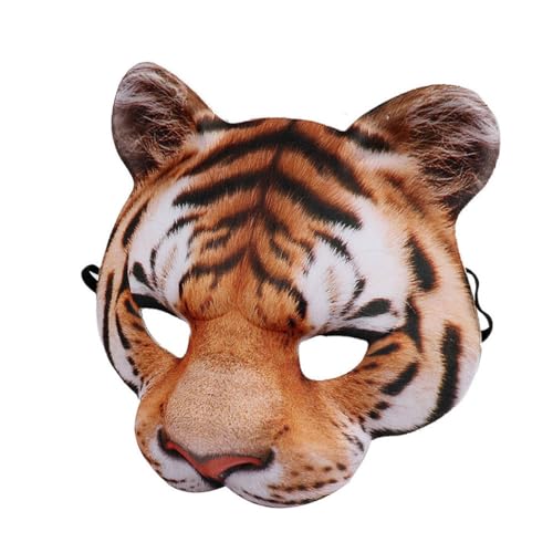 JUELIN Tiere Tiger Cosplay Masken Halloween Maske Karneval Ostern Maske für Halloween Party Requisiten von JUELIN