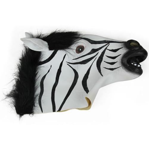 JUELIN Zebras Cosplay Masken Halloween Maske Karneval Ostern Maske für Halloween Party Requisiten von JUELIN