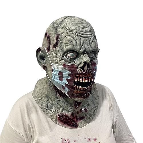 JUFKGBAR-Cosplay Costume Mask Halloween Mask Horror Mask Zombie Mask Horror Props Headwear Tricky Scary von JUFKGBAR