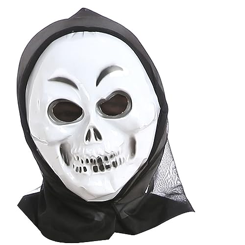 JUFKGBAR-Cosplay Kostüm Maske Halloween Maske Horror Schrei Lange Zunge Männlich Geist Weibliche Geist Tausendfüßler Hexe Skelett Geist Maske Make-up Trick Requisiten von JUFKGBAR