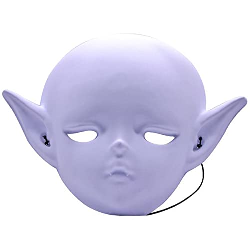 JUFKGBAR-Doll Vampire Happy Mask Horror Headwear for Halloween Carnival Costume Party Props von JUFKGBAR