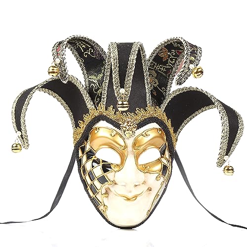 JUFKGBAR-Gig Maske Venezianische Maskerade Maske Horror Kopfbedeckung für Halloween Karneval Kostüm Party Requisiten von JUFKGBAR