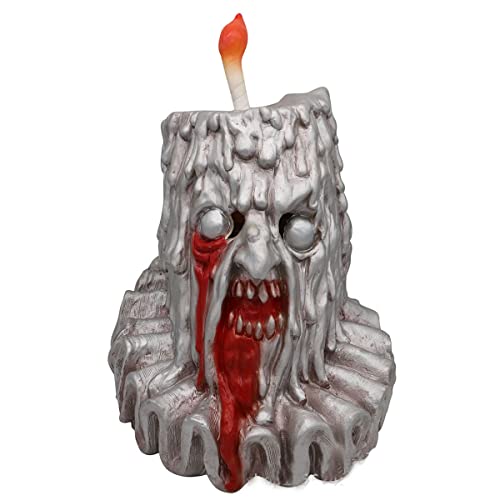 JUFKGBAR-Halloween Candle Man Skull Cosplay Maske Fake Light Helm Zombie Scary Beam Grimasse Maske Horror Kopfbedeckung für Halloween Karneval Kostüm Party Requisiten von JUFKGBAR