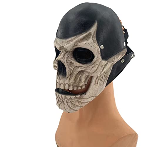 JUFKGBAR-Halloween Horror Bloody Warrior Skull Cosplay Maske Cs Spiel Horror Skull Cosplay Maske Halloween Cosplay Maske Horror Kopfbedeckung für Halloween Karneval Kostüm Party Requisiten von JUFKGBAR