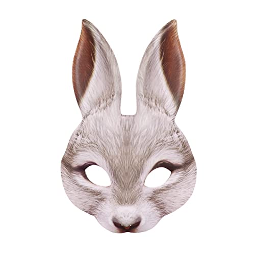 JUFKGBAR-Halloween Ostern Mardi Karneval Party Maskerade Bunny Cosplay Maske Tier Cosplay Maske Cartoon Requisiten Maske Horror Kopfbedeckung für Halloween Karneval Kostüm Party Requisiten von JUFKGBAR