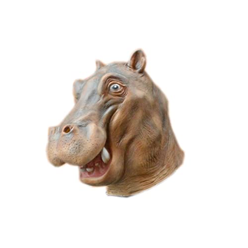 JUFKGBAR-Hippo Mask Party Resin Full Face Cover Halloween Cosplay Hood von JUFKGBAR