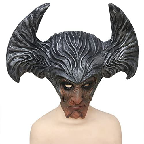 JUFKGBAR-Horn Headgear Horror Curse Cosplay Mask Cosplay Funny Party Decoration Mask Horror Headwear for Halloween Carnival Costume Party Props von JUFKGBAR