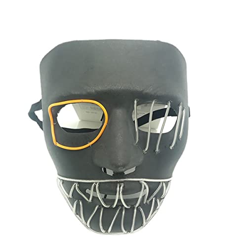 JUFKGBAR-Horror Kaltlicht Maske Horror Kopfbedeckung für Halloween Karneval Kostüm Party Requisiten von JUFKGBAR