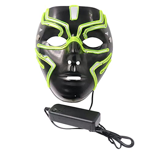 JUFKGBAR-Hworks Black Panther Maske Vollgesichtsmaske Cosplay Kostüm Requisiten für Halloween Party von JUFKGBAR