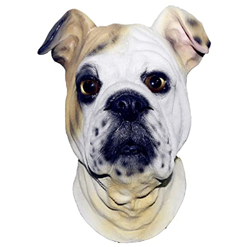 JUFKGBAR-Hworks Boxer Dog Mask Halloween Cosplay Prop Party Full Face Mask von JUFKGBAR