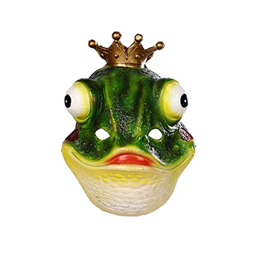 JUFKGBAR-Hworks Funny Frog Mask Animal Cosplay Face Cover Halloween Show Prop von JUFKGBAR