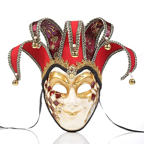 JUFKGBAR-Hworks Maske für Performance Venedig Maskerade Maske Halloween Cosplay Kostüm Maske Vollgesicht von JUFKGBAR