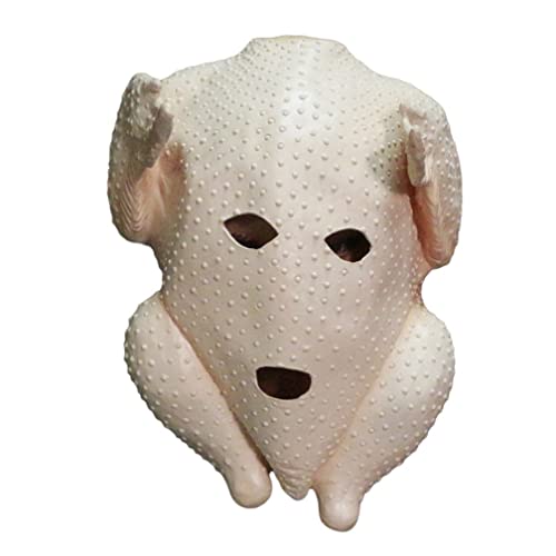 JUFKGBAR-Hworks Rooster Chicken Body Mask Halloween Cosplay Prop Party Full Face Cover von JUFKGBAR