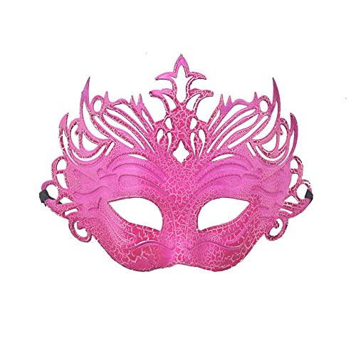 JUFKGBAR-Hworks Rosa Krone Cosplay Maske Halloween Kostüm Requisiten Party Half Face Cover von JUFKGBAR