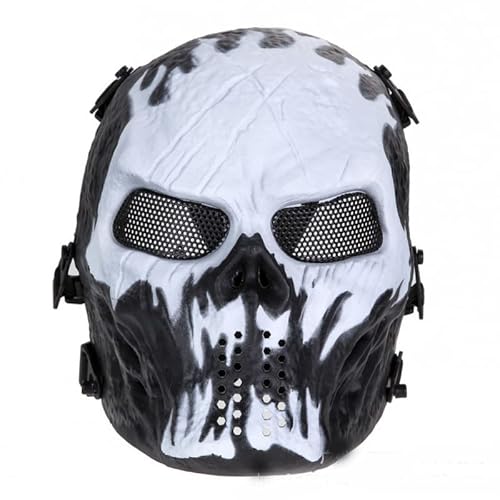 JUFKGBAR-Hworks SKeleton Cosplay Maske Halloween Cosplay Requisiten Kunststoff Overhead Cosplay Maske von JUFKGBAR