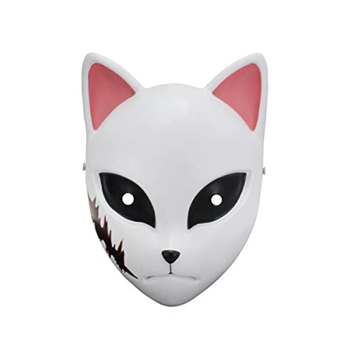 JUFKGBAR-Hworks Sabito Demon Slayer Mask Resin Full Face Mask Cosplay Costume Props for Halloween Party von JUFKGBAR