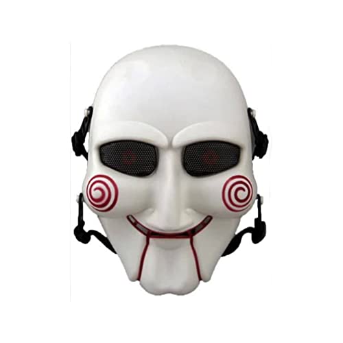 JUFKGBAR-Hworks Saw Skelett Cosplay Maske Halloween Cosplay Requisiten Kunststoff Overhead Cosplay Maske von JUFKGBAR